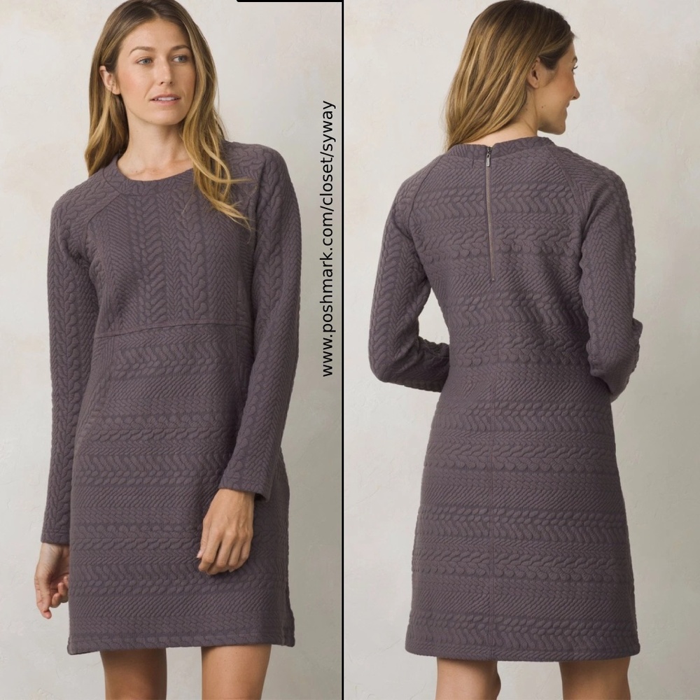prAna Macee Dress Muted Truffle Gray
